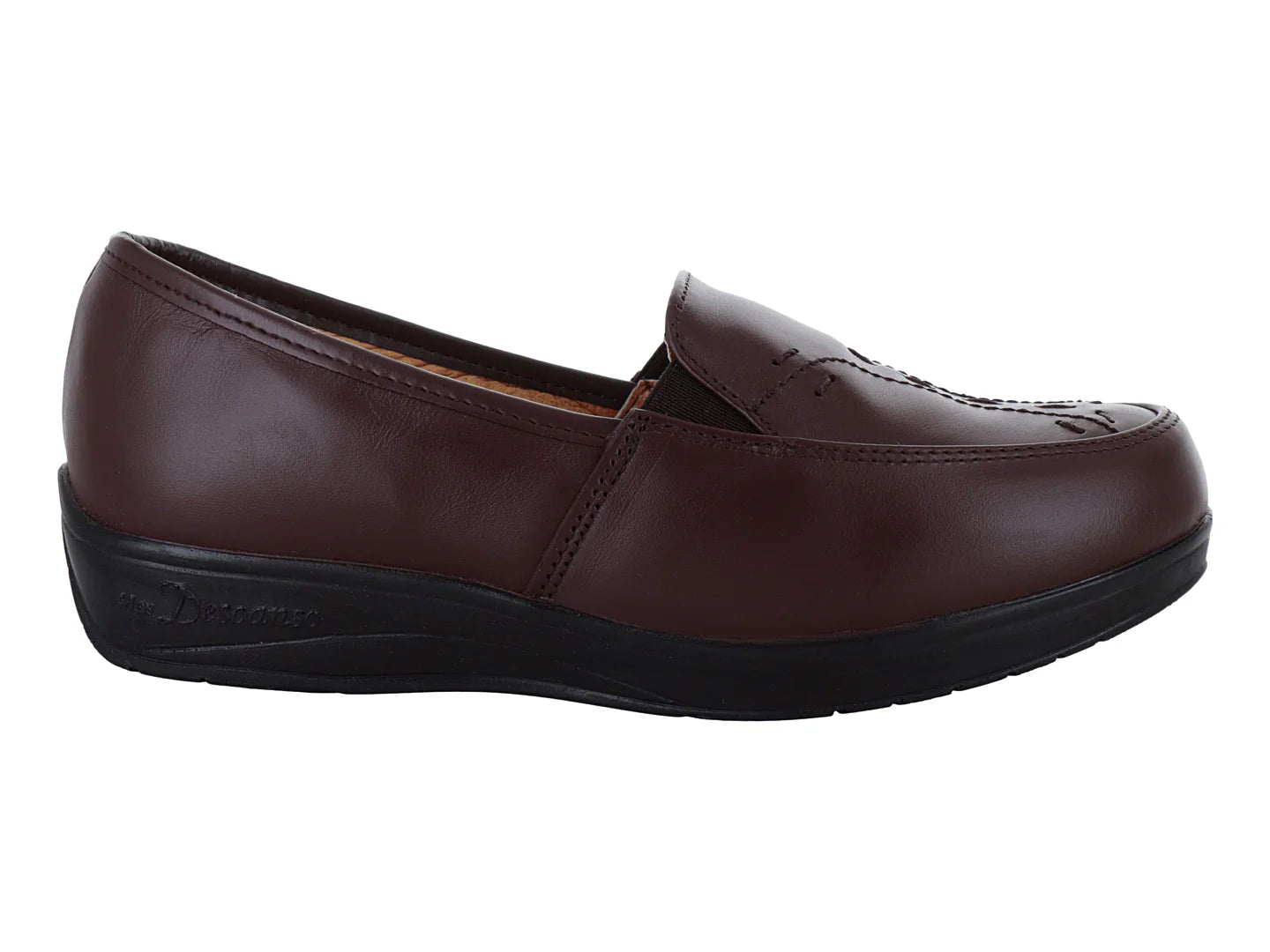 Zapatos Mocasines Mas Descanso Café para Mujer