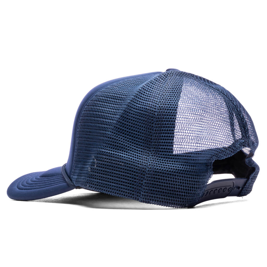 French Logo Trucker Hat Navy