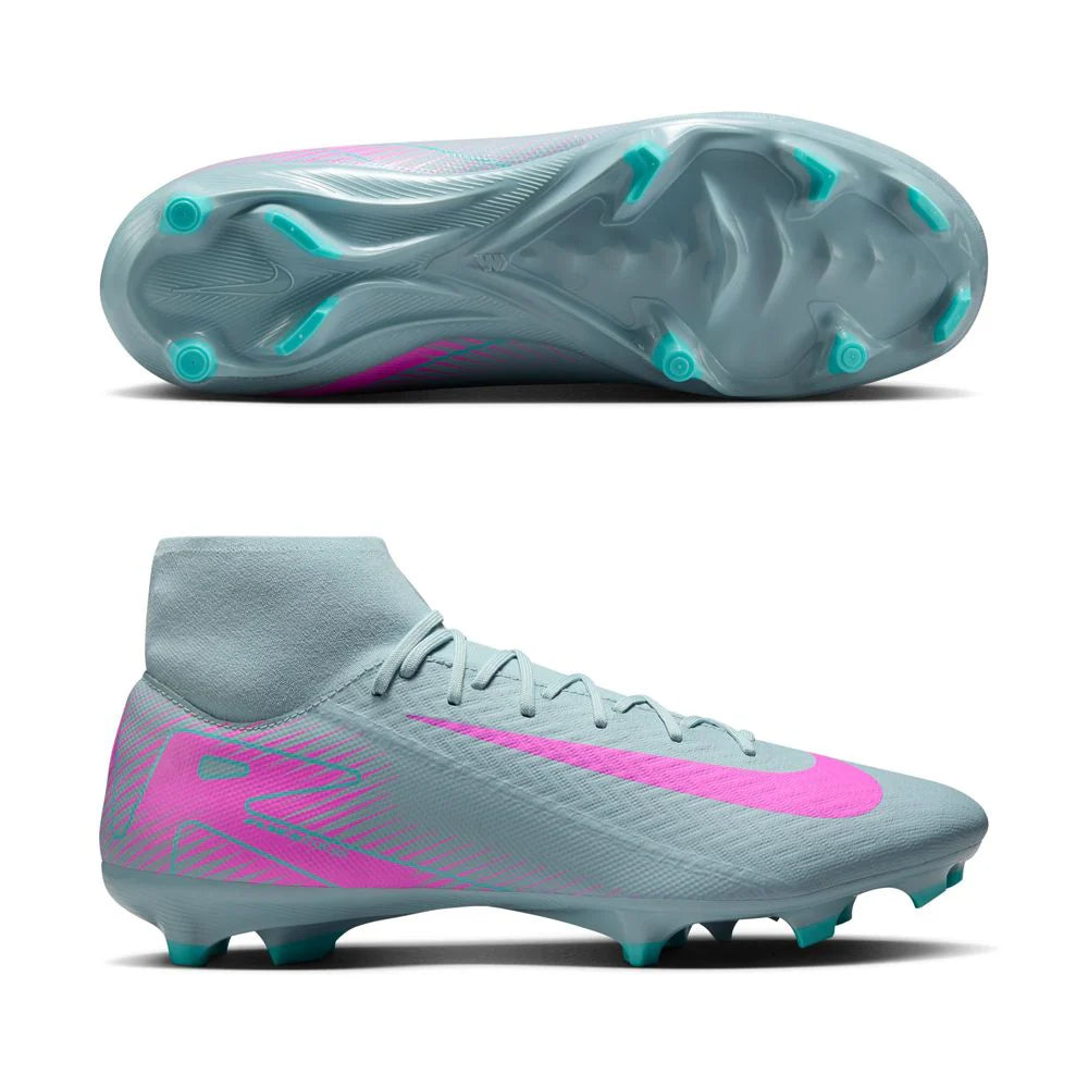Nike Zoom Mercurial Superfly 10 Academy FG MG Multi Ground Football Boots Ocean Cube Pink Blast