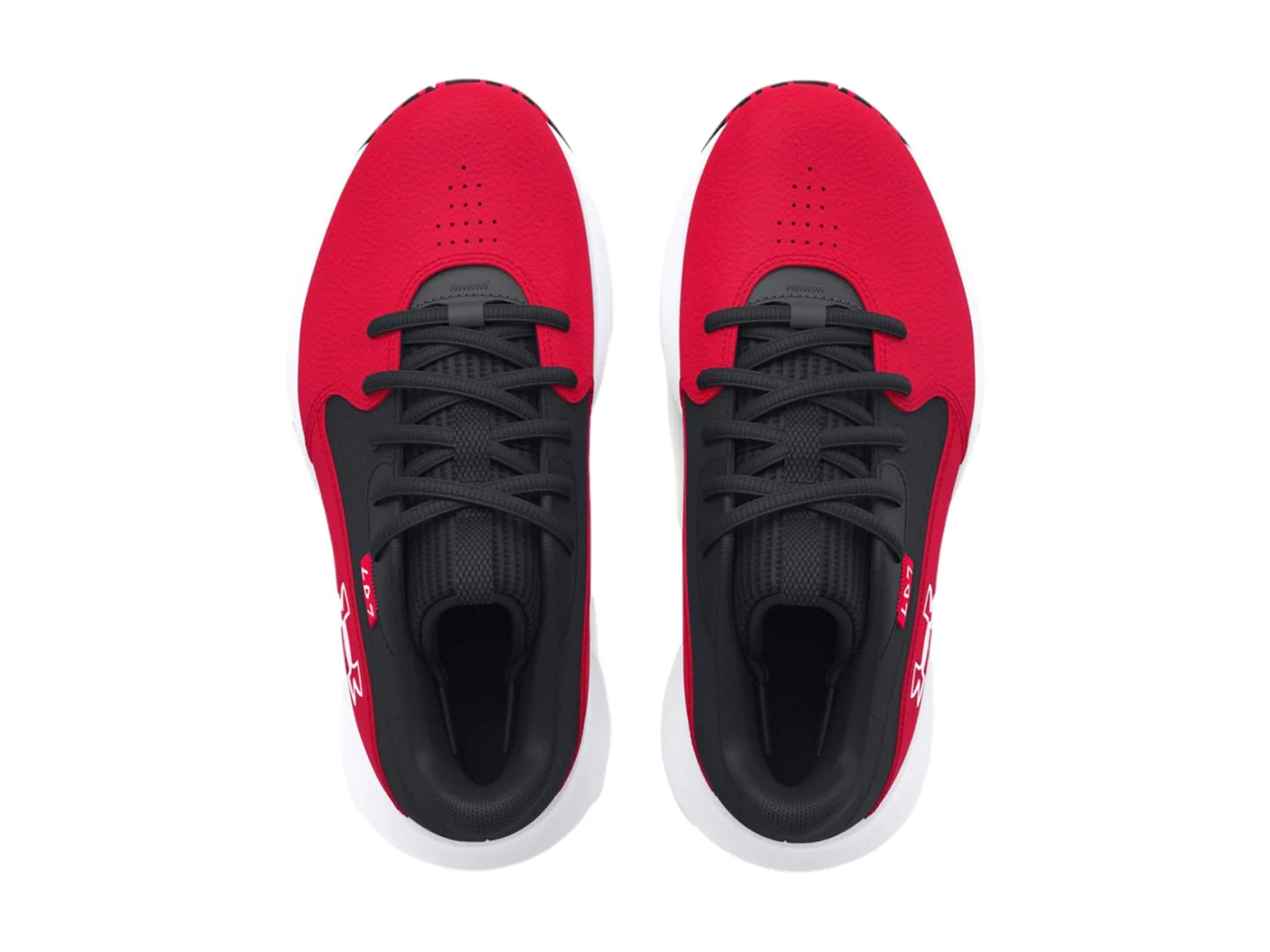 Tenis Under Armour PS Lockdown 7 Rojo y Negro para Niño