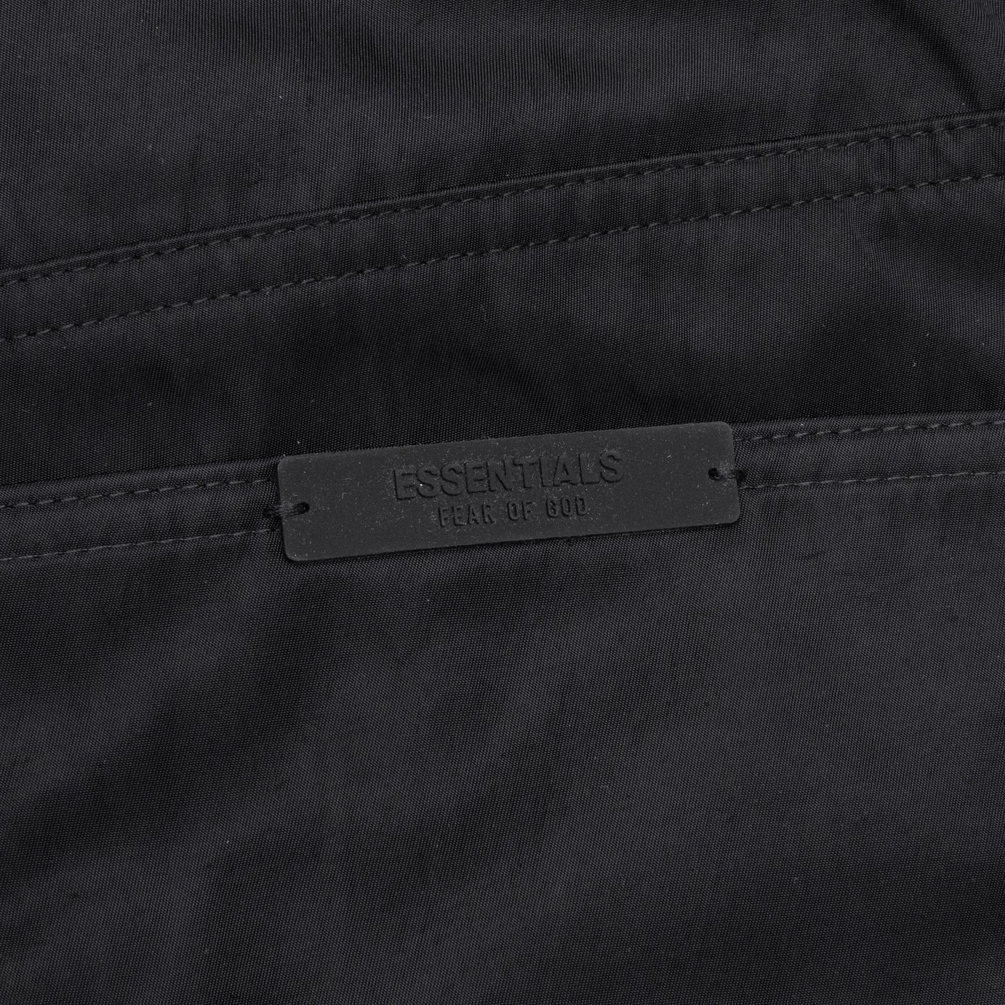 Textured Nylon 5 Pocket Pant Black