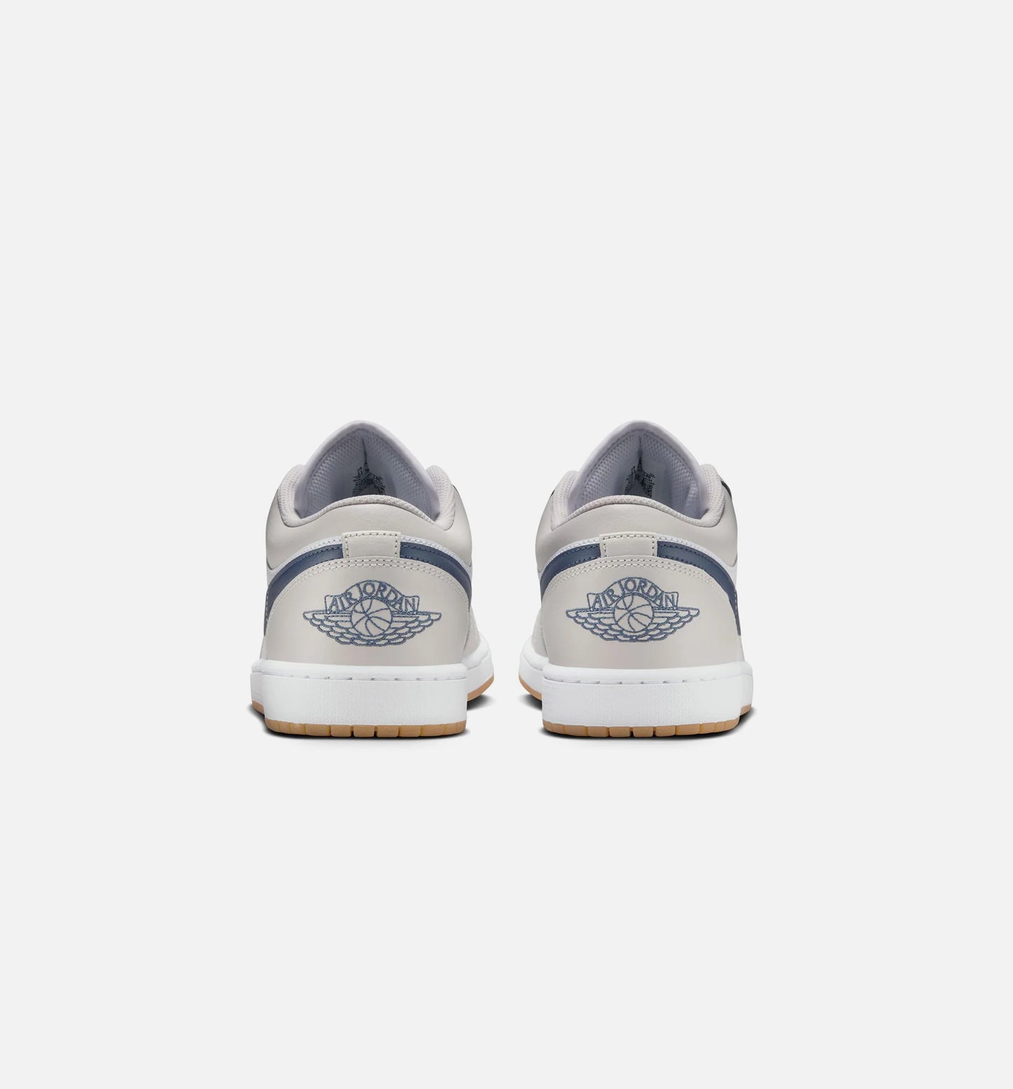Air Jordan 1 Low Retro Mens Lifestyle Shoe White Neutral Grey Gum Medium Brown Midnight Navy