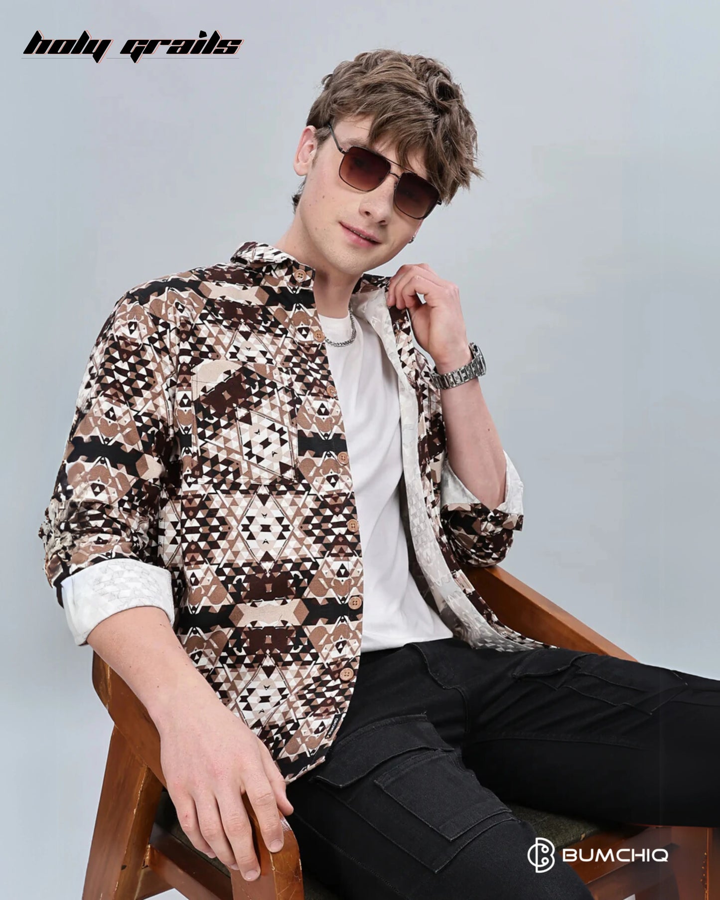Cream Abstractix Overshirt HG x Bumchiq