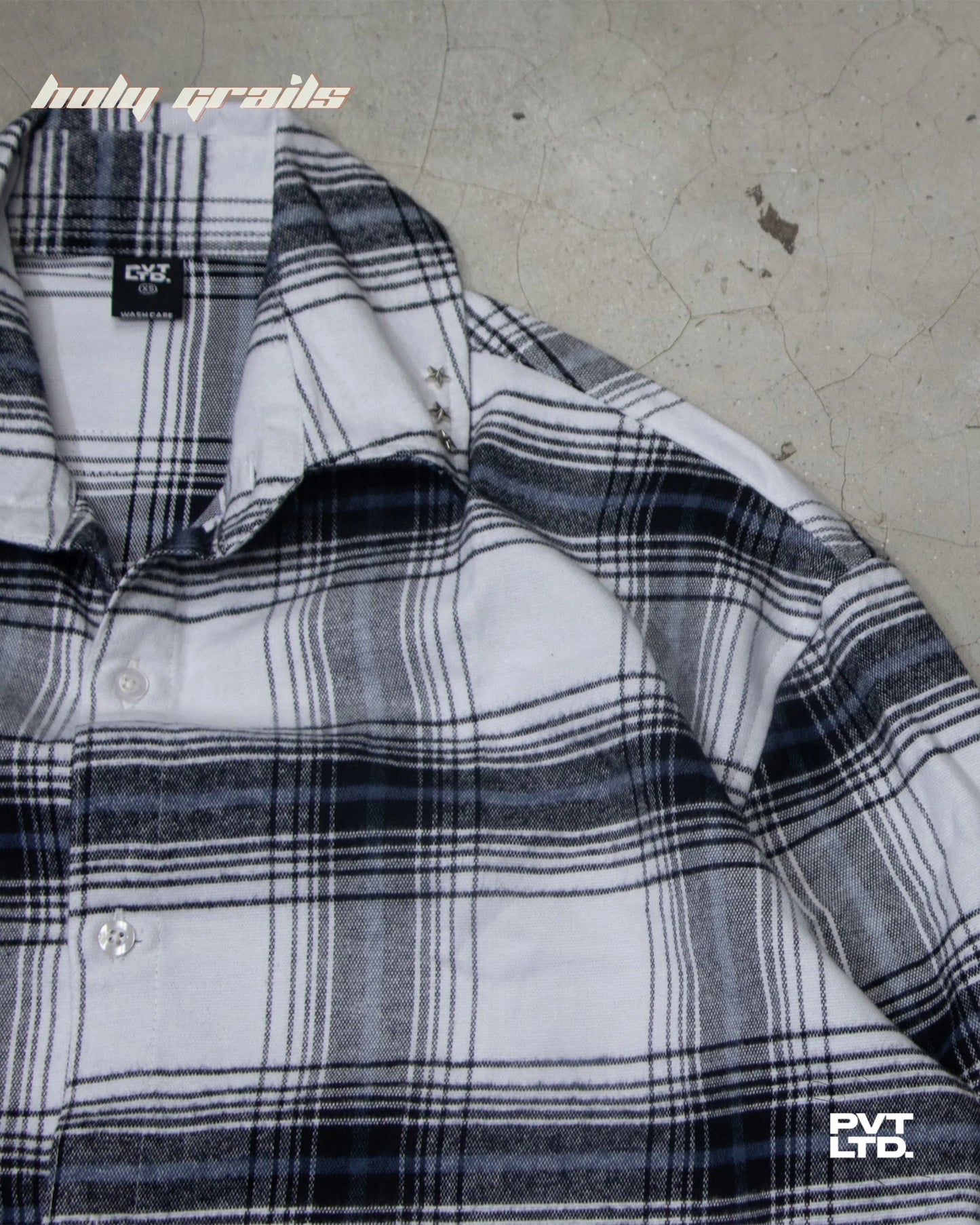 Iced White Button Down Shirt HG x Pvt Ltd