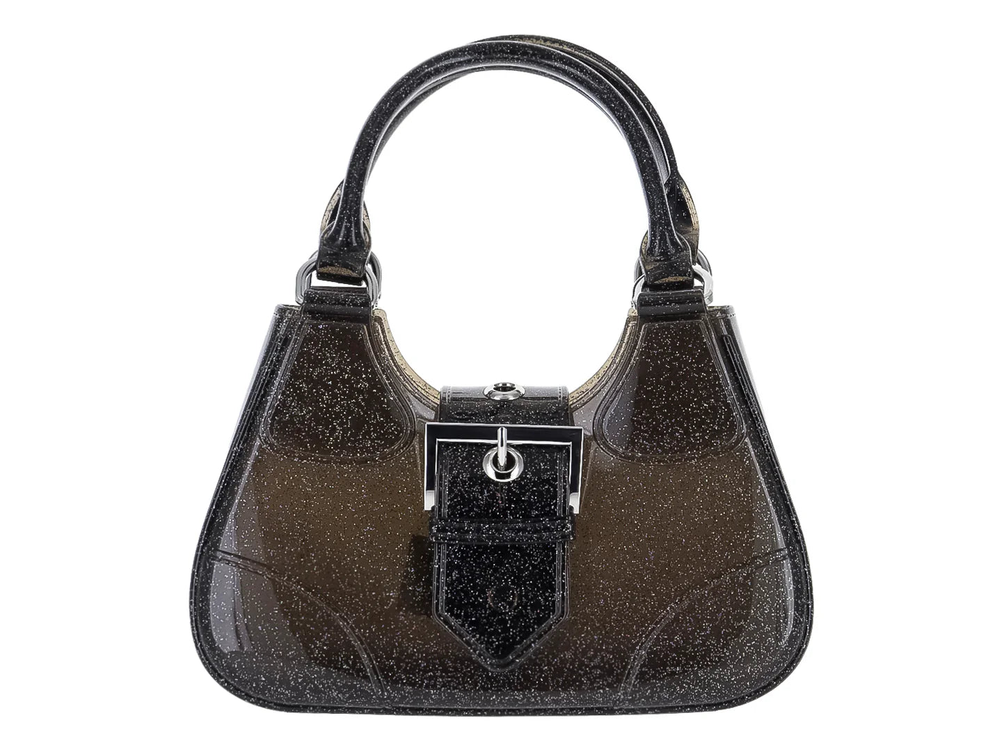 Bolso de Hombro ROZE Negro Glitter para Mujer