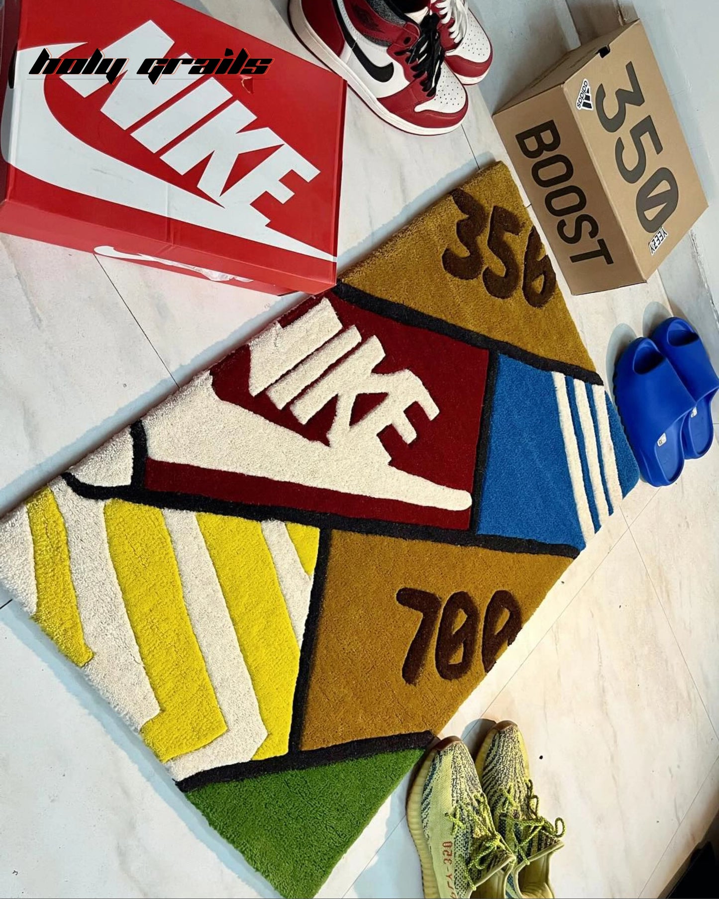 Sneaker Stack Hand Tufted Rug