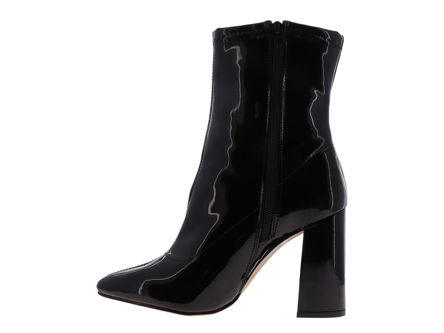 Botines Senties de Charol Negro para Mujer