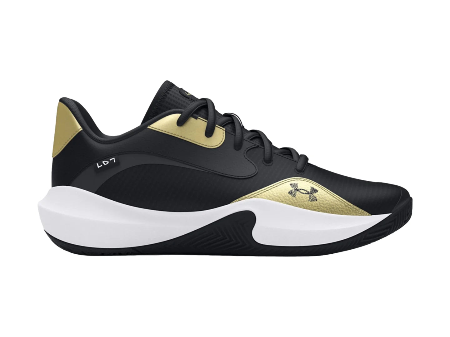 Tenis Under Armour Lockdown 7 Low Negro y Dorado para Hombre