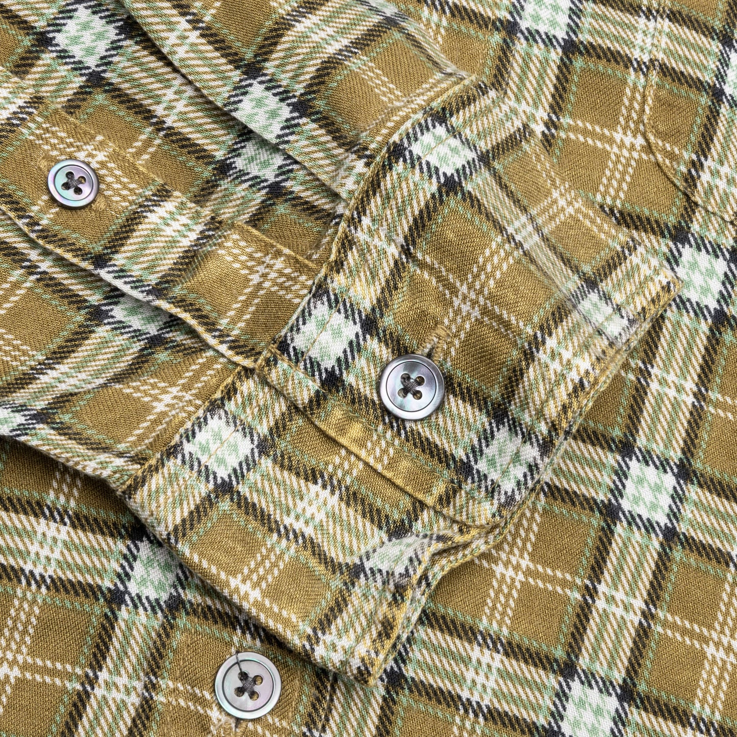 Matthew Plaid Shirt Gold