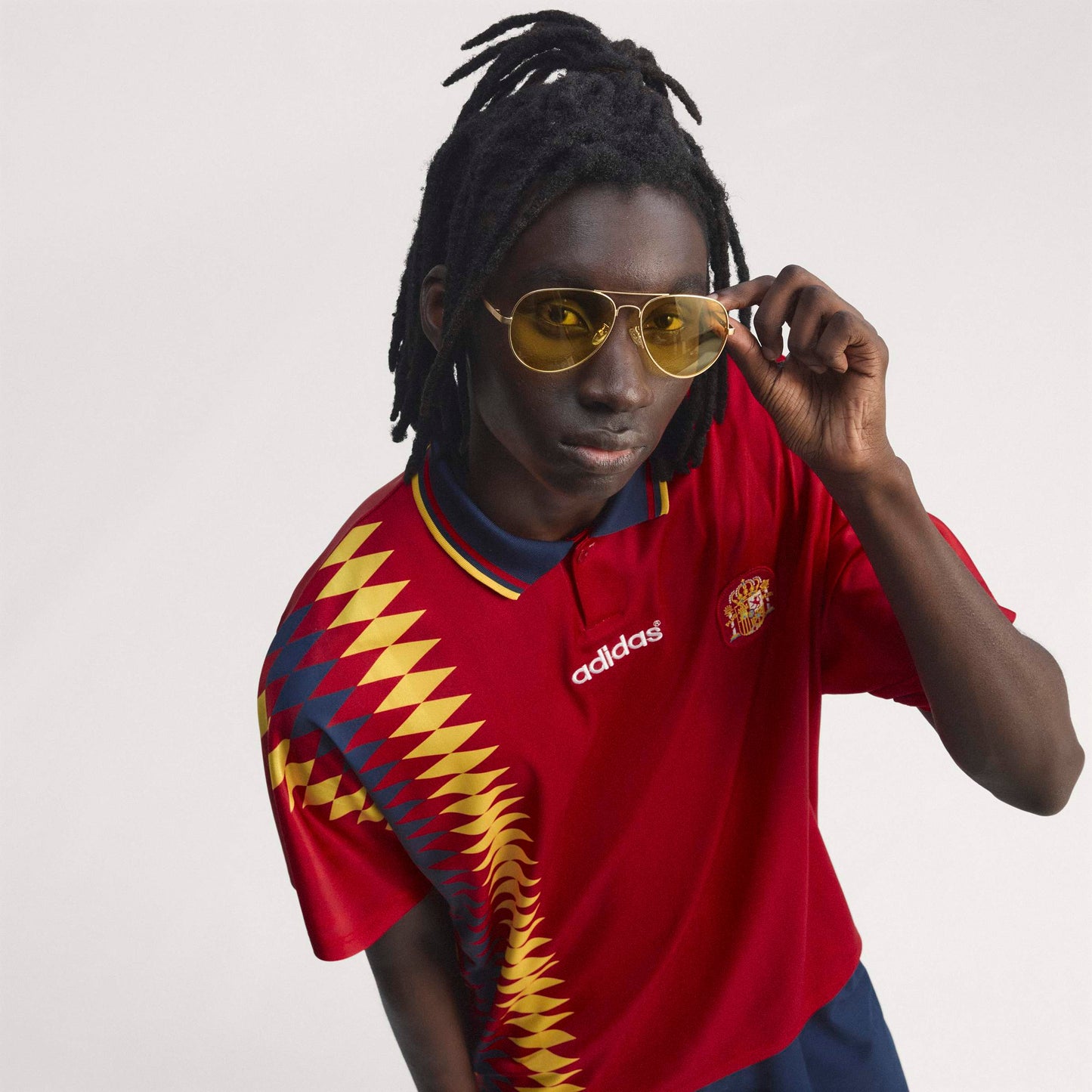 adidas Spain Home 1994 Mens Soccer Jersey Red