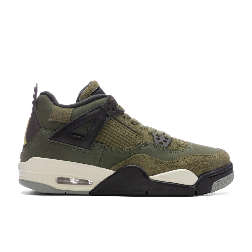 Air Jordan 4 Retro SE Craft GS Medium Olive Pale Vanilla Cargo Khaki