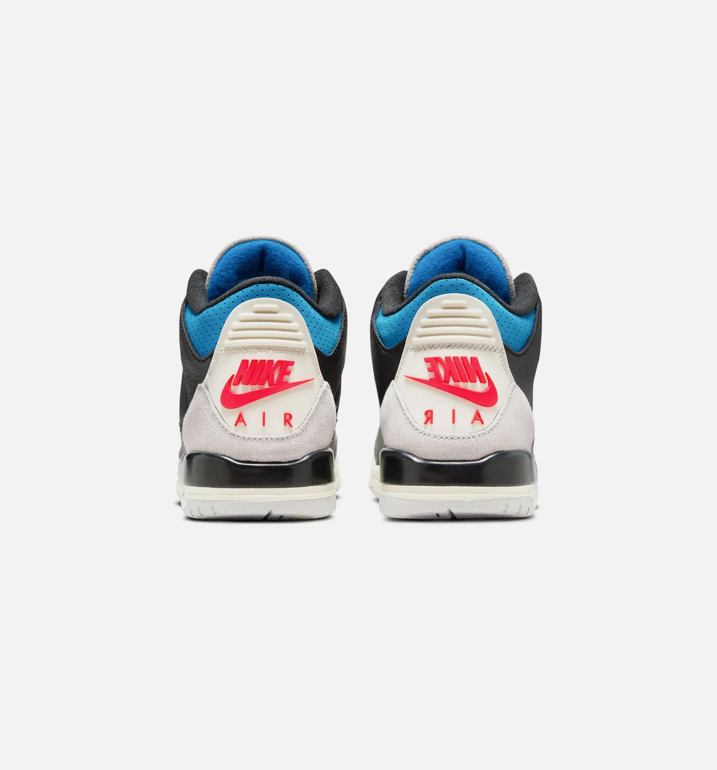 Air Jordan 3 Retro OG Rare Air Grade School Lifestyle Shoe Black Chile Red Neutral Grey