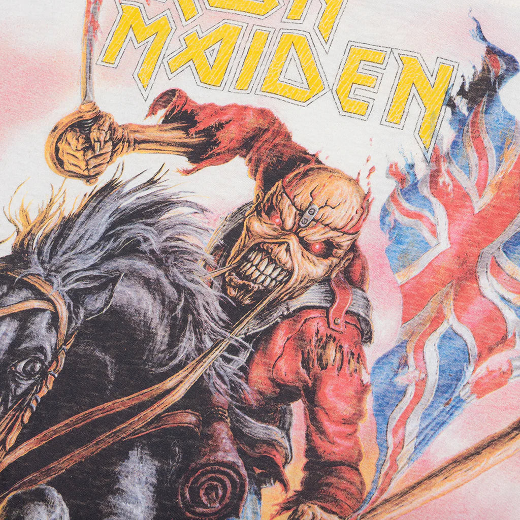 Represent x Iron Maiden Steed T Shirt Flat White