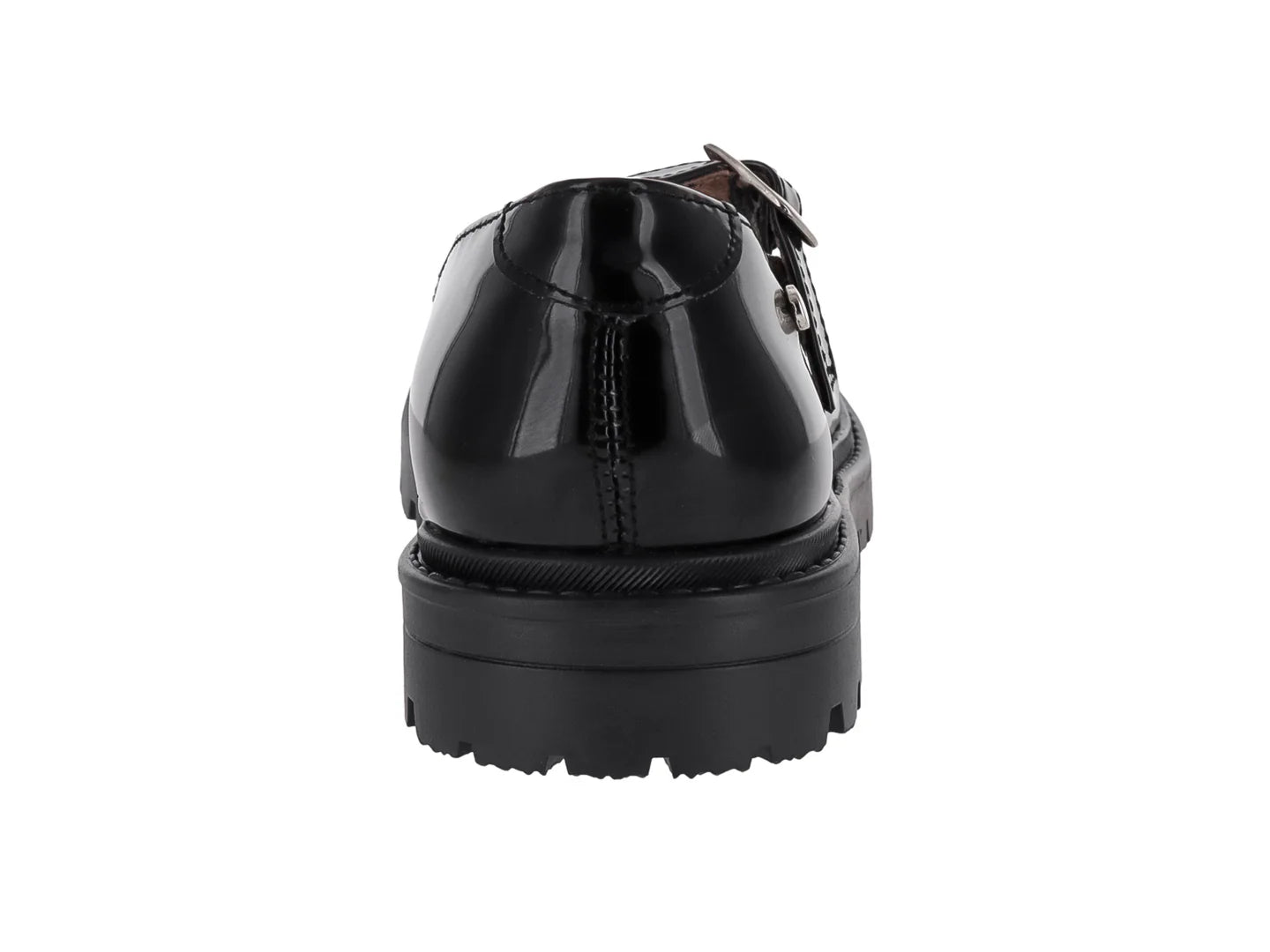 Zapatos Escolares Elefante de Charol Negro para Niña