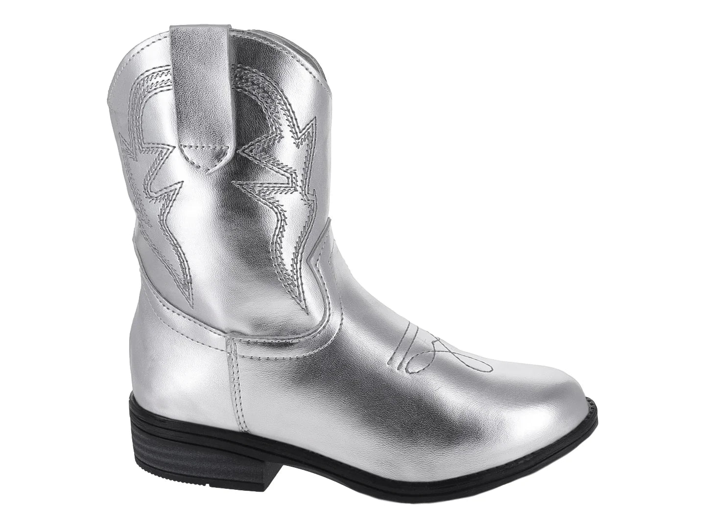Botas Vaqueras Tropicana Plata Metálica para Niña