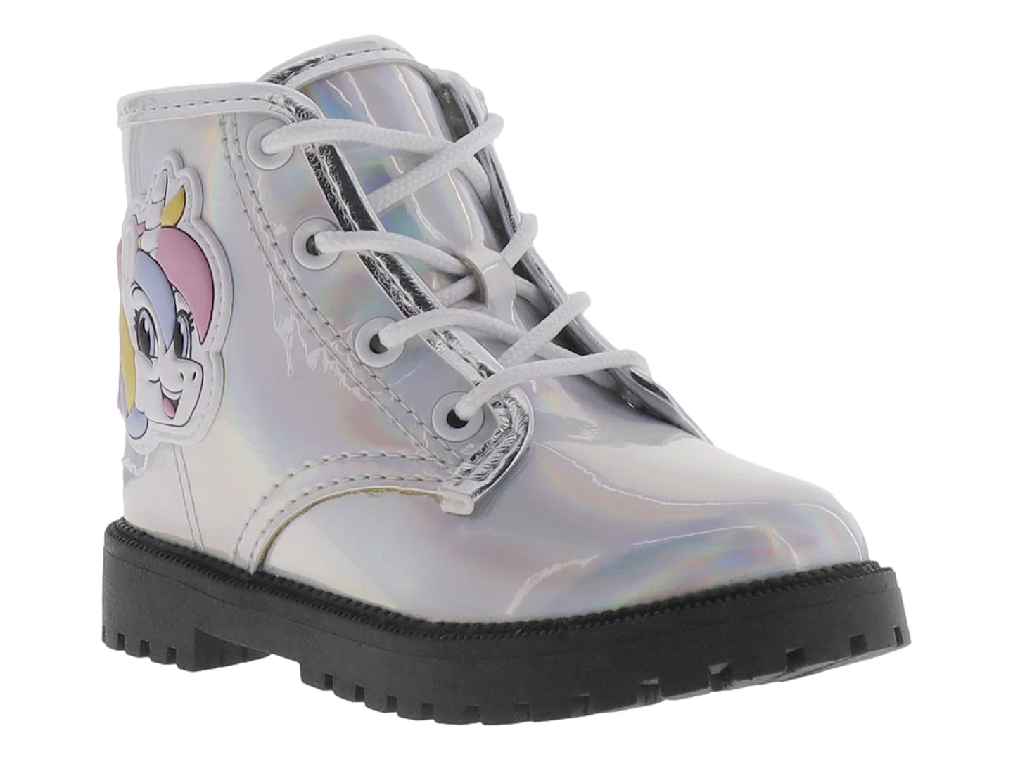 Botas Molekinha Metal Glamour Plata para Niña