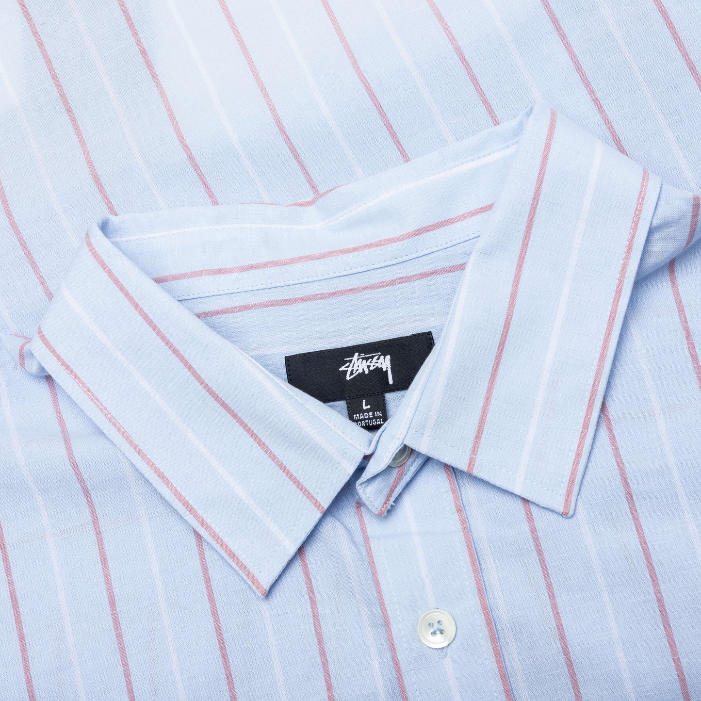 Classic L S Shirt Stripe Light Blue