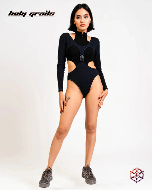 Dark Passion Black Bodysuit HG x Duskin