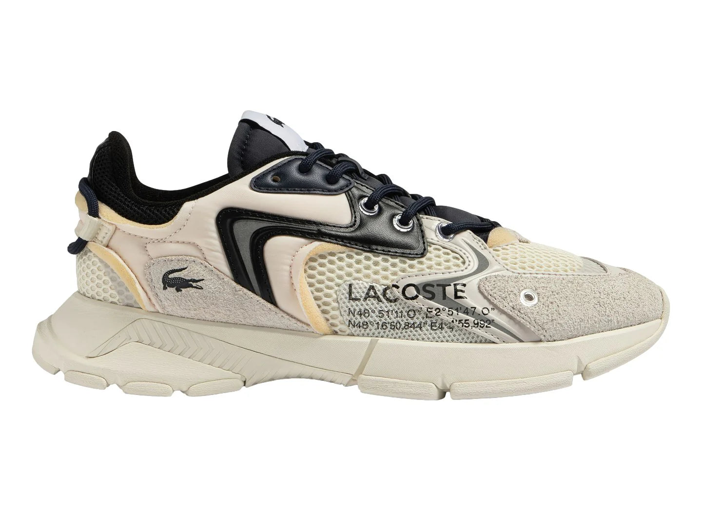 Tenis Lacoste L003 Neo Blanco y Negro para Hombre