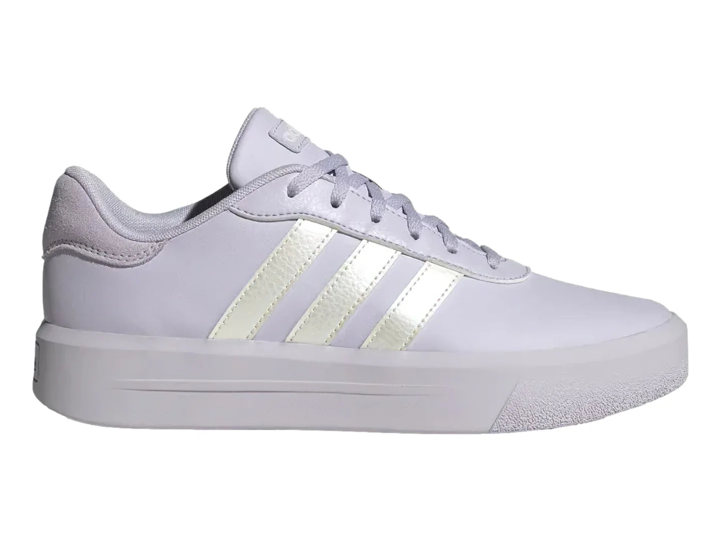 Tenis Adidas Court Platform Morado y Plata para Mujer